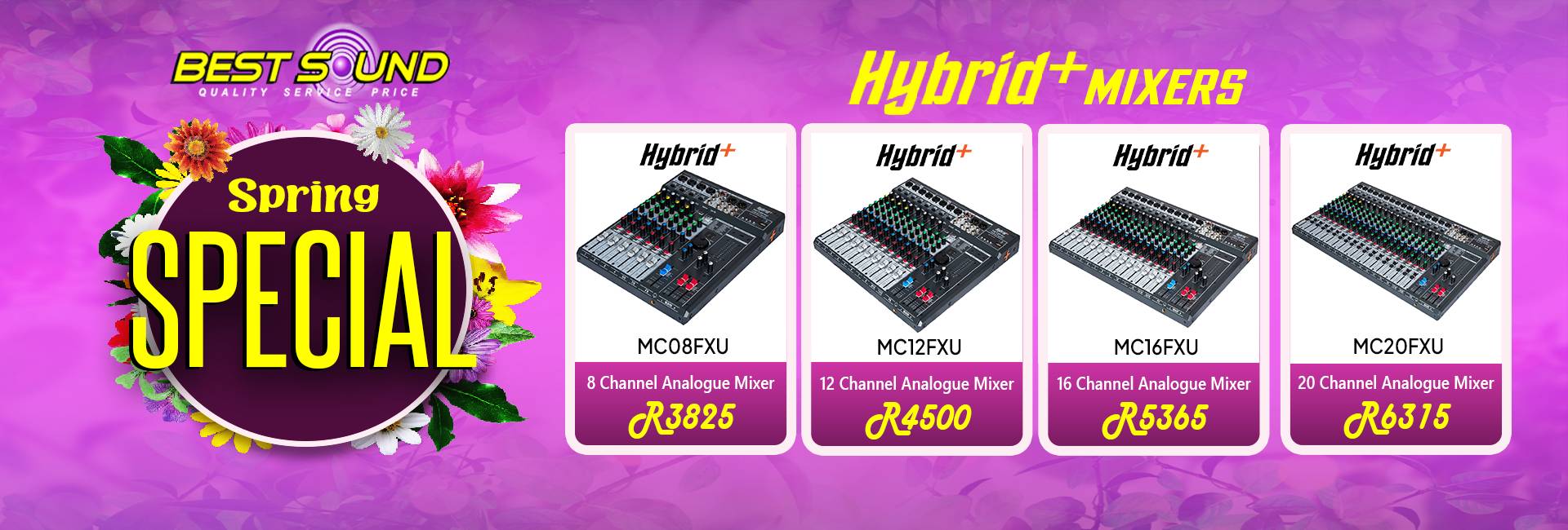Sound Site Banners - Best Sound Hybrid Plus Cards