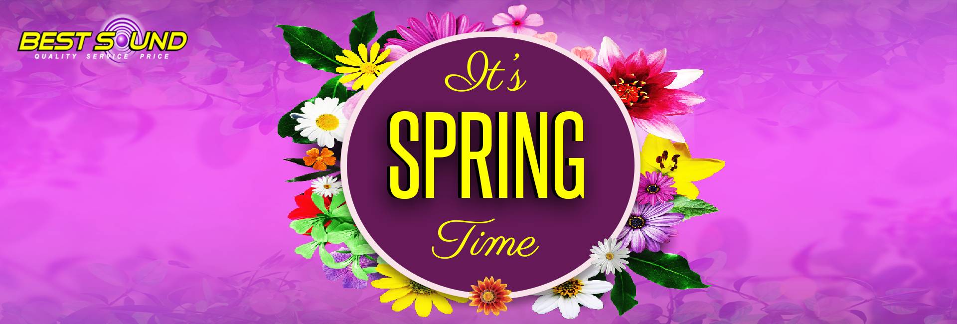 Sound Site Banners - Best Sound Spring purple